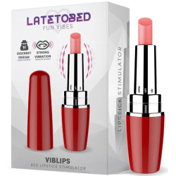 LATETOBED Stimulateur de clitoris Viblips 9.5 x 2.5cm Rouge